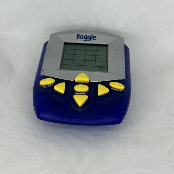 ❤️ Boggle Electronic Handheld Word Search Game Hasbro 2002 Blue - Play Tested - Picture 4 of 6